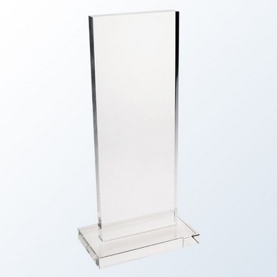 High Rise Plaque Optic Crystal Award - Small